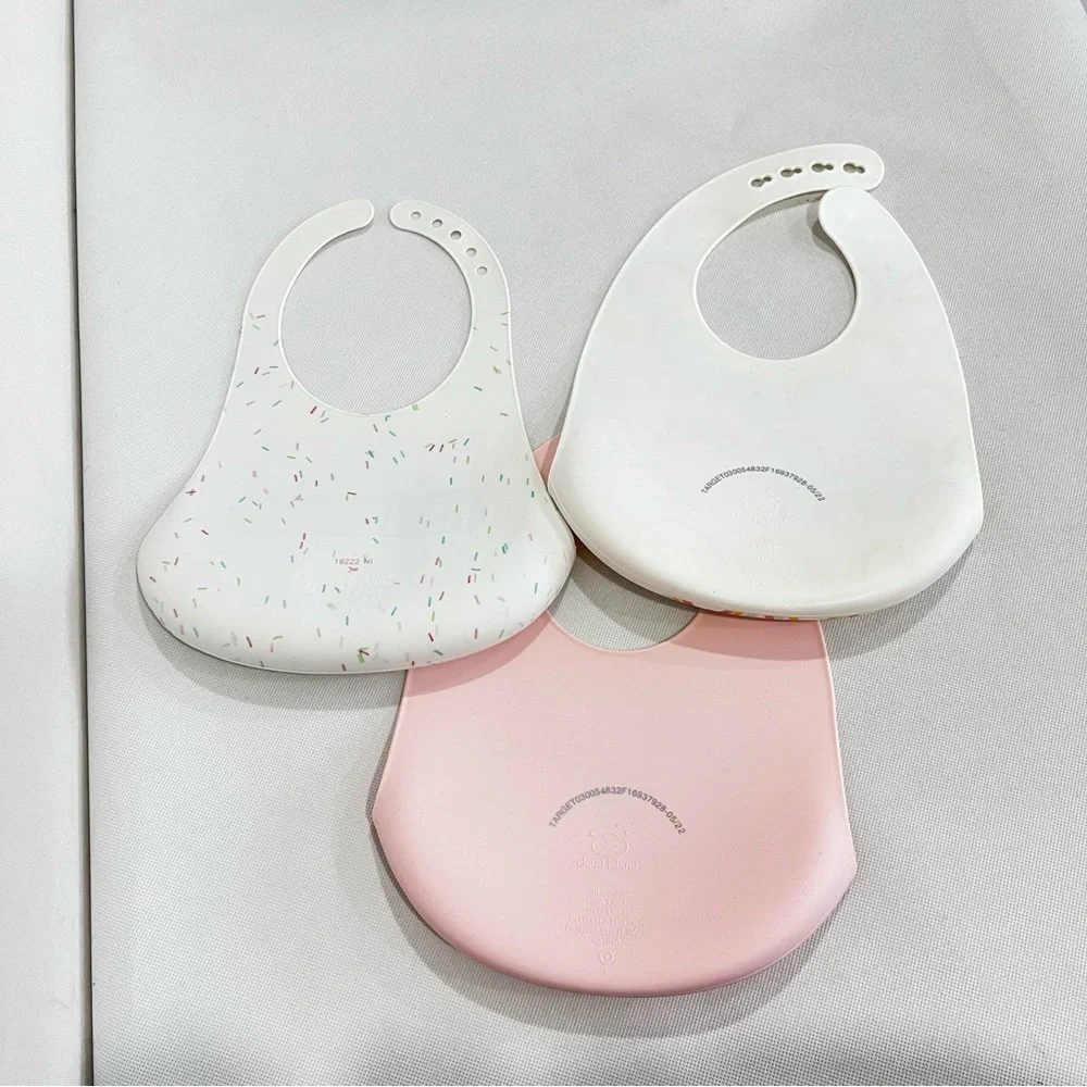 Silicone Bibs 3pk Rainbows Happy Little One Cloud Island